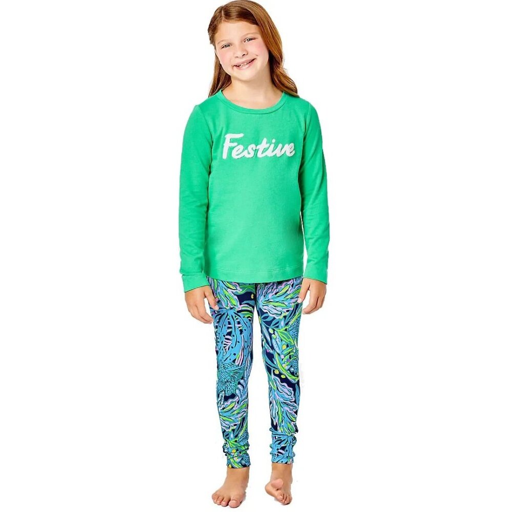 Lilly Pulitzer Kids Girls Mini Rami Sweatshirt Top Soft Terry L8-10 Years 260053